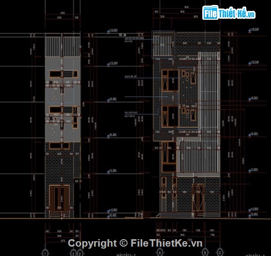 nhà 4 tầng,kiến trúc 4 tầng,cad nhà 4 tầng,nhà phố 4 tầng cad
