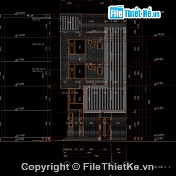 nhà 4 tầng,kiến trúc 4 tầng,cad nhà 4 tầng,nhà phố 4 tầng cad