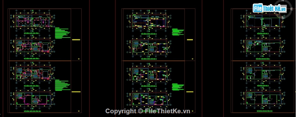 Nhà phố 4 tầng 4.7x13.8m,File cad nhà phố 4 tầng,autocad nhà phố 4 tầng,bản vẽ nhà phố 4 tầng,nhà phố 4 tầng file cad