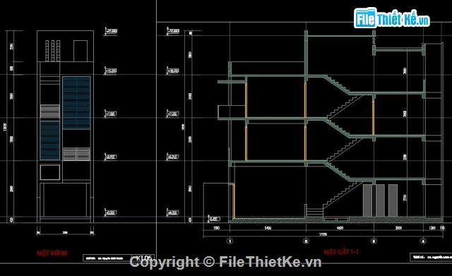 Bản vẽ nhà phố,bản vẽ xin phép,các mẫu nhà phố