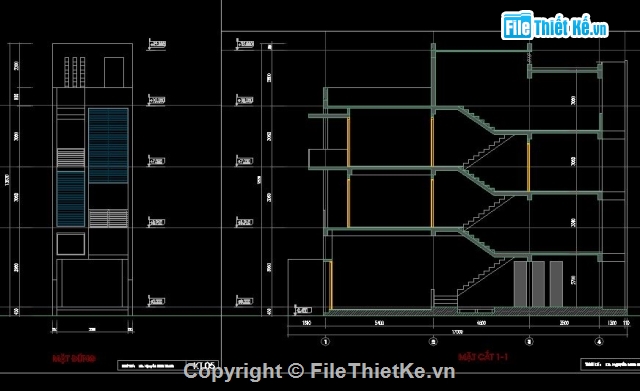 Bản vẽ nhà phố,bản vẽ xin phép,các mẫu nhà phố