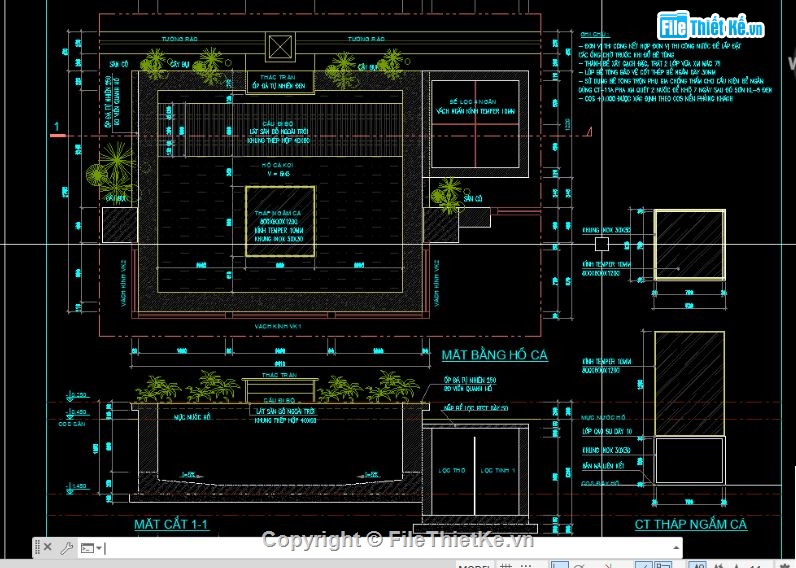 thiết kế bể cá koi,bể cá Koi,thiết kế bể cá Koi
