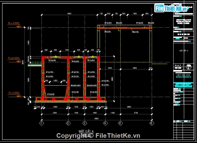 bản vẽ bể xử lý nước thải,bản vẽ bể nước,thiết kế bể nước