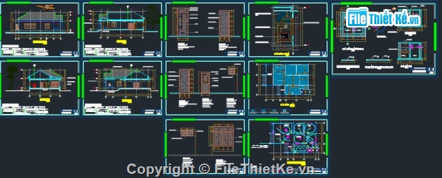 Thiết kế biệt thự,biệt thự 1 tầng,Thiết kế biệt thự 1 tầng,biệt thự 1 tầng 11.7x17.3m