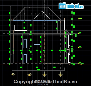 biệt thự 3 tầng,3 tầng,Bản vẽ thiết kế biệt thự,Bản vẽ biệt thự 3 tầng,10x13m,biệt thự giá rẻ