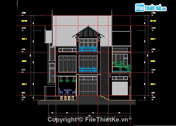 biệt thự hiện đại,biệt thự đẹp,biệt thự 3 tầng,biệt thự 3 tầng kích thước 14m x 21.25m