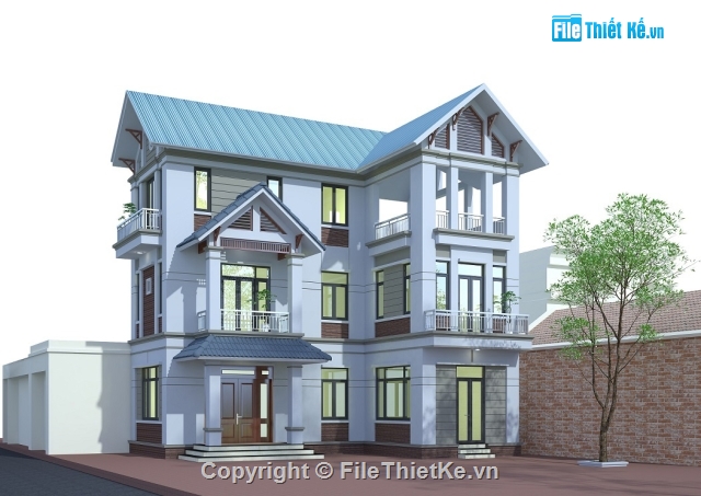 Biệt thự 3 tầng kích thước 9x12m,Bản vẽ biệt thự 3 tầng chữ L kích thước 9x12m,Bản vẽ Biệt thự chữ L kích thước 9x12m cao 3 tầng,Bản vẽ Biệt thự 3 tầng KT 9x12m
