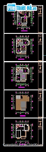 File cad biệt thự 3 tầng KT 10.5x12.6m,Bản vẽ thiết kế biệt thự 3 tầng KT 10.5x12.6m,Bản vẽ biệt thự 3 tầng,Biệt thự KT 10.5x12.6m