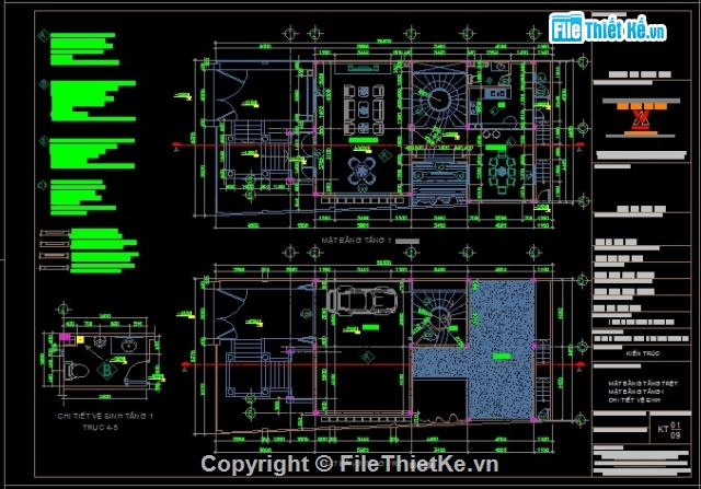 bản vẽ biệt thự 9.5x18m,thiết kế biệt thự 4 tầng dien tích 9.5x18m,biệt thự 4 tầng 9.5x18m