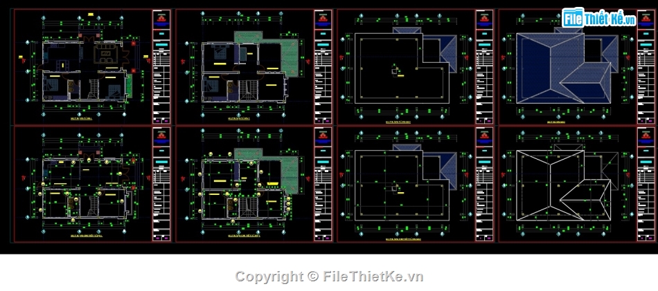 biệt thự hiện đại,bản vẽ biệt thự mái nhật 2 tầng,kiến trúc biệt thự,biệt thự mái nhật model su