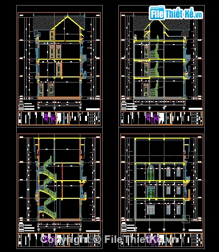 biệt thự cổ,biệt thự tân cổ điển,Bản vẽ thiết kế biệt thự,biệt thự 3 tầng