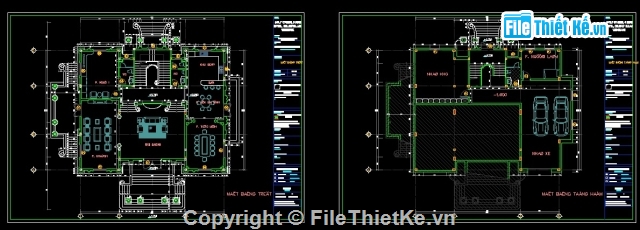 Bản vẽ Biệt thự Tân cổ điển đẹp,Bản vẽ thiết kế biệt thự Tân cổ điển 14.8x17.8m,Bản vẽ autocad biệt thự tân cổ điển