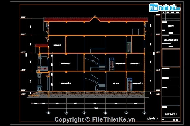 bản vẽ biệt thự tân cổ điển,biệt thự tân cổ điển đẹp,biệt thự tân cổ điển dkichs thước 9x19.5m