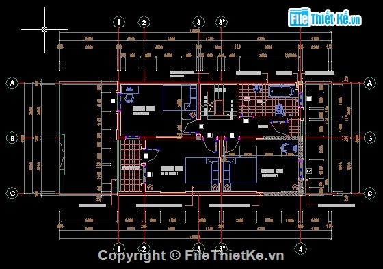 thiết kế nhà 3 tầng,Bản vẽ thiết kế Nhà 3 tầng,nhà 3 tầng