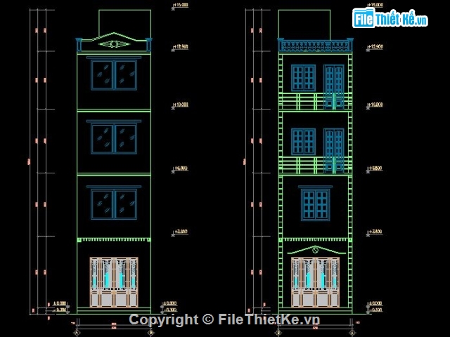 cải tạo,Bản vẽ cải tạo nhà phố,thiết kế cải tạo nhà phố 4 tầng