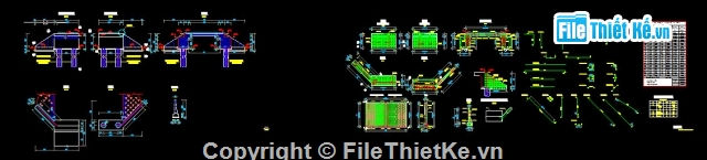 Bản vẽ,bản vẽ thiết kế,cầu bản,cầu dầm bản 1 nhịp L= 6m,1 nhịp L= 6m khổ cầu 20.5m