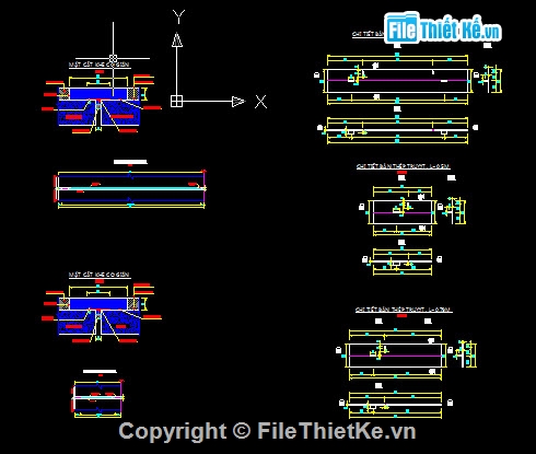 Bản vẽ,bản vẽ thiết kế,cầu bản,cầu dầm bản 1 nhịp L= 8m,thiết kế cầu dầm bản