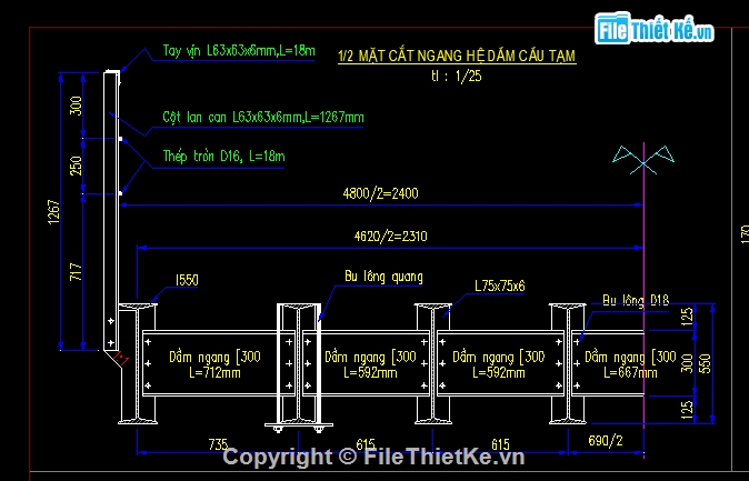 thiết kế cầu,thiết kế cầu tạm,khổ cầu 12m