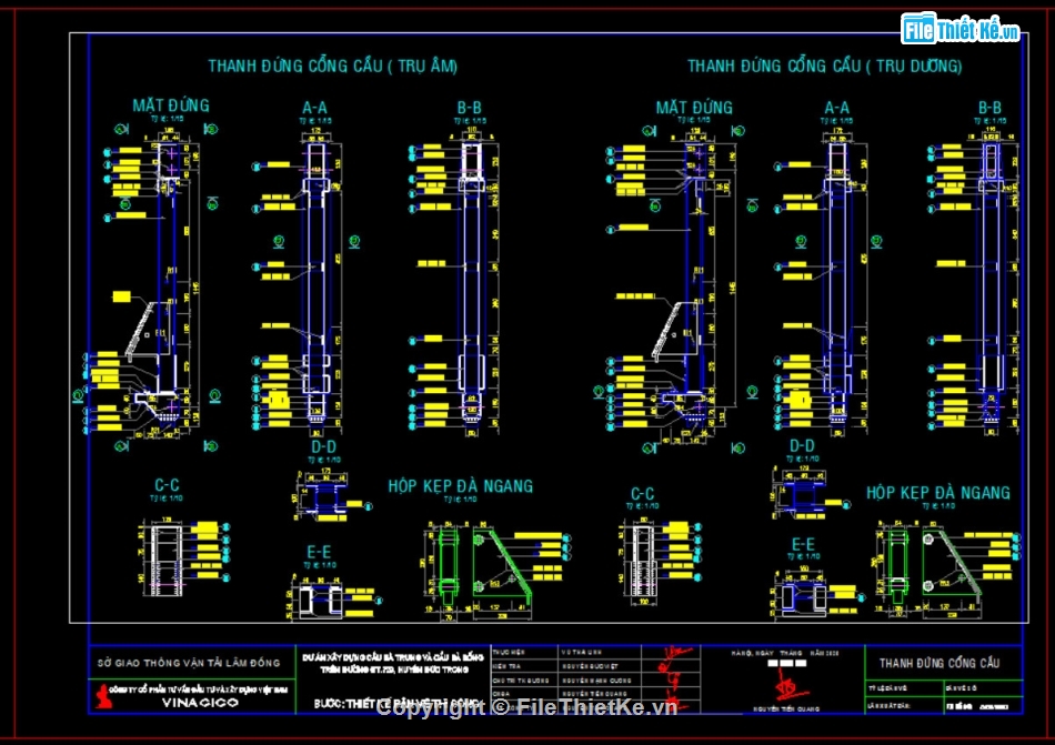 cầu tạm bailey,autocad cầu tạm bailey,thiết kế cầu tạm,cad cầu tạm bailey