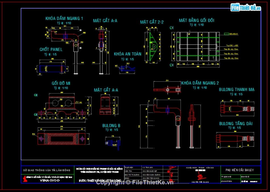 cầu tạm bailey,autocad cầu tạm bailey,thiết kế cầu tạm,cad cầu tạm bailey