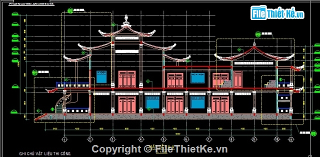 bản vẽ thiết kế chùa,bản vẽ thiết kế thi công chùa,bản vẽ chùa,bản vẽ chi tiết chùa,bản vẽ auto cad chùa