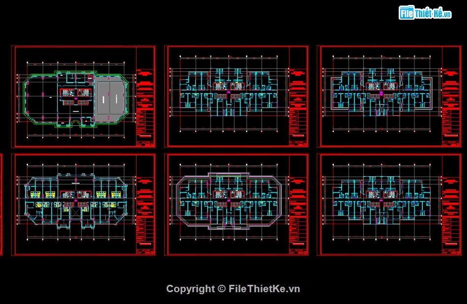 bản vẽ thiết kế chung cư,chung cư Phú Thanh,bản vẽ chung cư,file cad chung cư,autocad chung cư 27 tầng