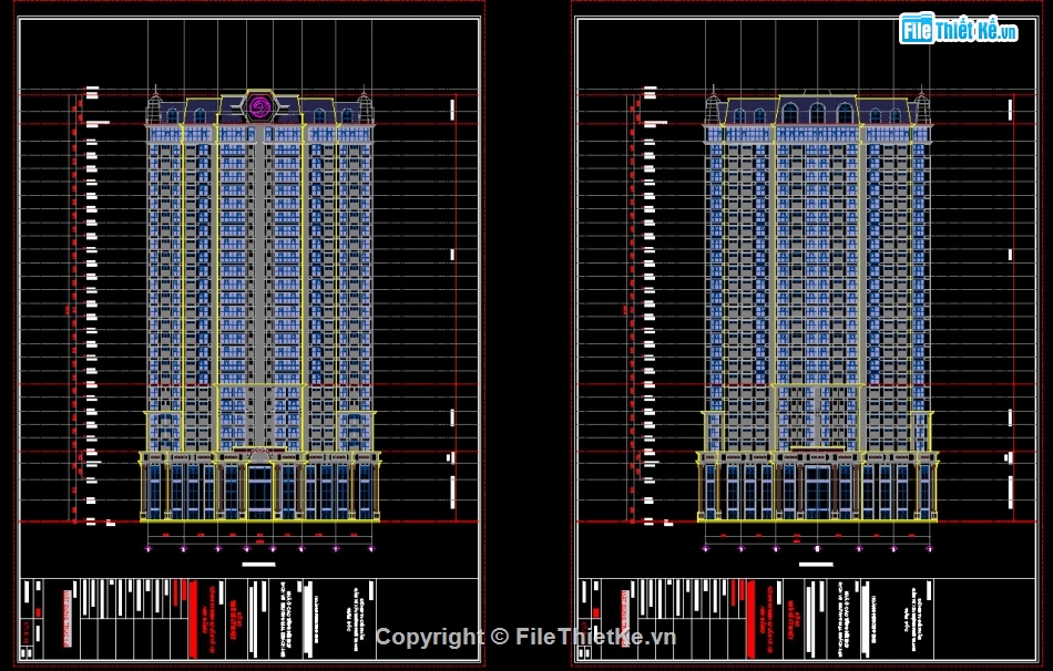 bản vẽ thiết kế chung cư,chung cư Phú Thanh,bản vẽ chung cư,file cad chung cư,autocad chung cư 27 tầng