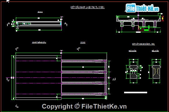 thiết kế cầu nhịp 20.7m và 33m,thiết kế cầu Khe Súng,biện pháp thi công cầu