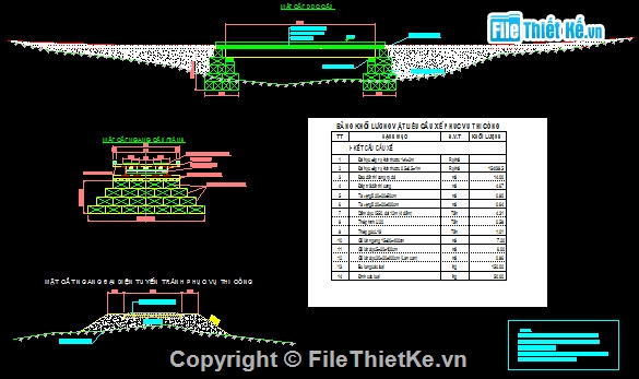 Bản vẽ thiết kế cơ sở cầu Máng,cầu Máng bản BTCT DƯL 1 nhịp 20m,khổ cầu B=10+2x0.5m,Bố trí chung cầu,Thuyết minh cầu