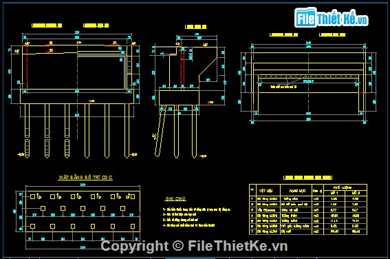 Bản vẽ thiết kế cơ sở cầu Máng,cầu Máng bản BTCT DƯL 1 nhịp 20m,khổ cầu B=10+2x0.5m,Bố trí chung cầu,Thuyết minh cầu