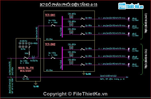 thiết kế điện nhà ở,đường điện nhà cao tầng,nguyên lý điện nhà cao tầng