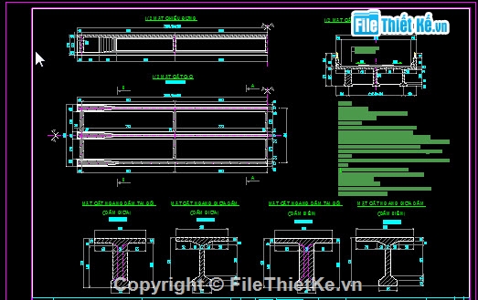 thiết kế cầu,Bản vẽ mặt cắt ngang điển hình,Bản vẽ thiết kế trắc dọc,trắc ngang tuyến,Khối lượng cầu
