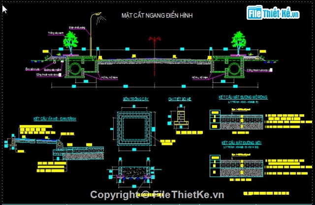 thiết kế cơ sở tuyến,đường đô thị,Bản vẽ thiết kế nút giao,Bản vẽ thiết kế cống + khối lượng,Thuyết minh thiết kế cơ sở