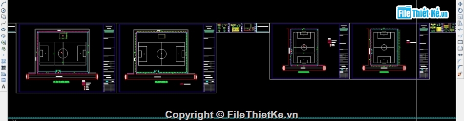 bản vẽ cổng sân vận động,thiết kế hàng rào sân vận động,file cad thiết kế cổng và hàng rào