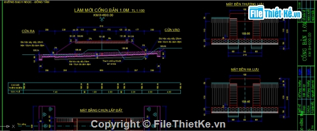 Bản vẽ cống hộp,thiết kế cống,bản vẽ cống bản