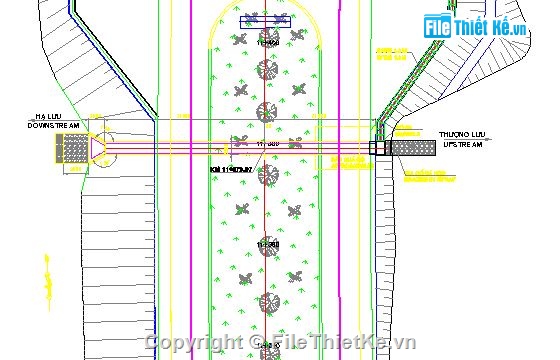 thiết kế cống hộp 2x2m,Bản vẽ cống hộp,Bản vẽ thiết kế cống hộp khẩu độ 2mx 2m,thiết kế cống