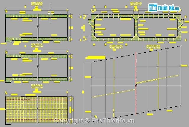 thiết kế cống hộp 2x2m,thiết kế cống,Bản vẽ cống hộp,Bản vẽ thiết kế cống hộp khẩu độ 2x(4m x 2m),thiết kế cống hộp khẩu độ 2x(4m x 2m)