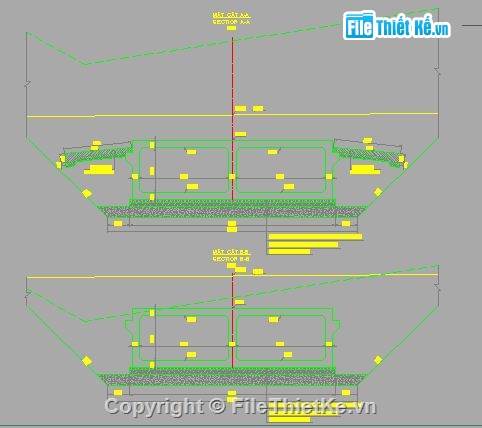 thiết kế cống hộp 2x2m,thiết kế cống,Bản vẽ cống hộp,Bản vẽ thiết kế cống hộp khẩu độ 2x(4m x 2m),thiết kế cống hộp khẩu độ 2x(4m x 2m)