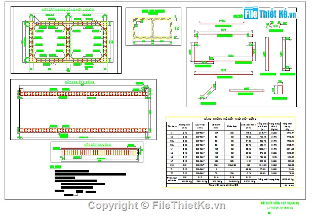 Bản vẽ,thiết kế cống,thiết kế cống hộp 3x3m