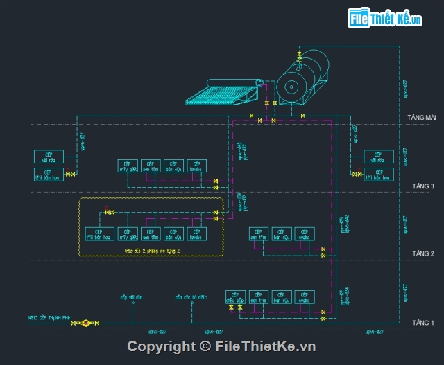 điện nước biệt thự,bản vẽ nước biệt thự,Bản vẽ điện nước,file cad điện nước biệt thự