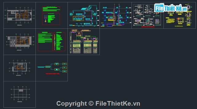 điện nước biệt thự,bản vẽ nước biệt thự,Bản vẽ điện nước,file cad điện nước biệt thự