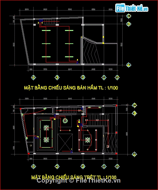 thiết kế điện nhà ở,bản vẽ điện nhà dân,hệ thống điện nước