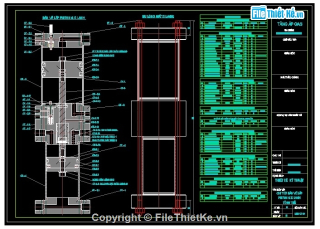 BẢN VẼ MÁY TĂNG ÁP GAS,THIÊT KẾ MÁY TĂNG ÁP GAS,MÁY TĂNG ÁP GAS