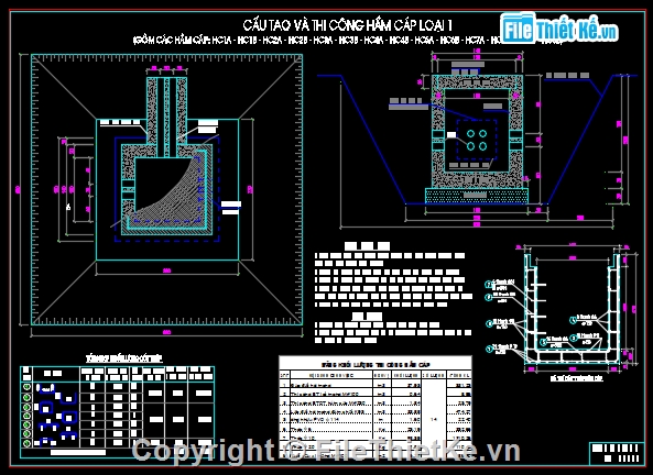bản vẽ hầm cáp,hố cáp,bể cáp,cáp điện,cáp thông tin,cáp viễn thông