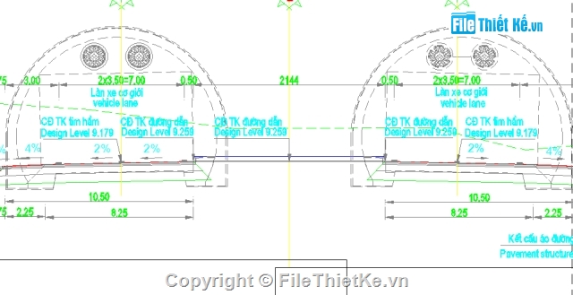Cổ Mã,bản vẽ hầm cổ mã,thiết kế hầm cổ mã