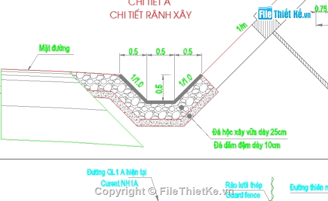 Cổ Mã,bản vẽ hầm cổ mã,thiết kế hầm cổ mã