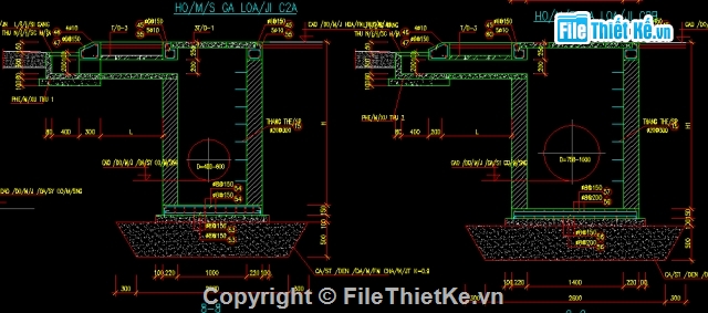 hố thu,bản vẽ hố ga,bản vẽ mương