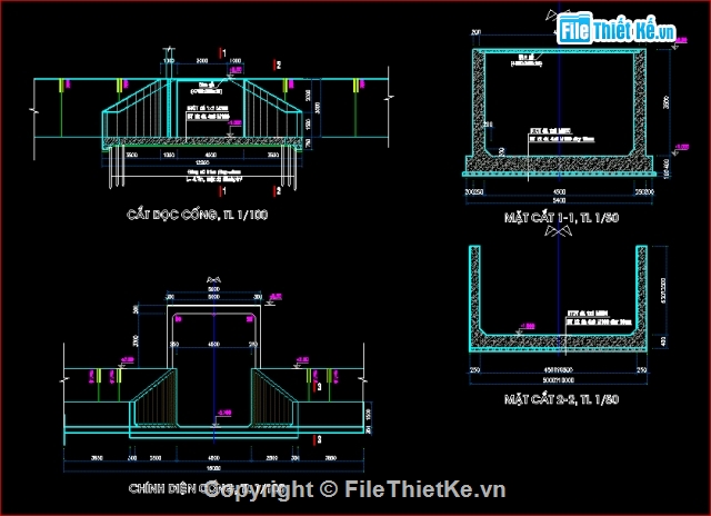 Bản vẽ Kênh Thủy Lợi,máng thủy lợi,thiết kế kênh thủy lợi