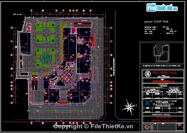 Bản vẽ thiết kế,khách sạn ever fortune plaza,thiết kế cấu bản vẽ khách sạn
