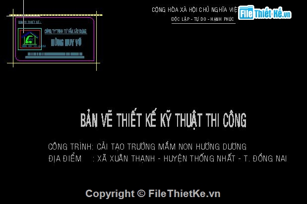 bản vẽ thiết kế trường mầm non,thiết kế bản vẽ thi công,thiết kế thi công,cải tạo trường mầm non